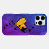 Rainbooghart en vlinder iPhone hoesje (Achterkant horizontaal)