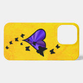 Rainbooghart en vlinder iPhone hoesje (Achterkant horizontaal)