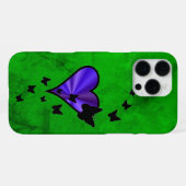 Rainbooghart en vlinder iPhone hoesje (Achterkant horizontaal)