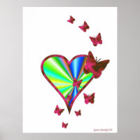 Rainbooghart en vlinder