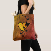 Rainbooghart en vlinder tote bag (Dichtbij)