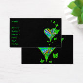 Rainbooghart en vlinder visitekaartjes (Bureau)