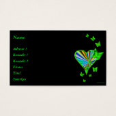 Rainbooghart en vlinder visitekaartjes (Voorkant)