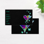 Rainbooghart en vlinder visitekaartjes (Bureau)