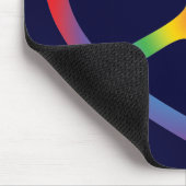 Rainbooghart, liefde, vredesbord muismat (Hoek)