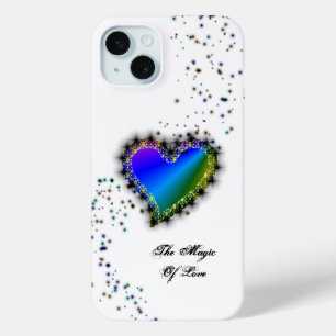 Rainbooghart met sterren , de Magic of Love iPhone 15 Mini Hoesje