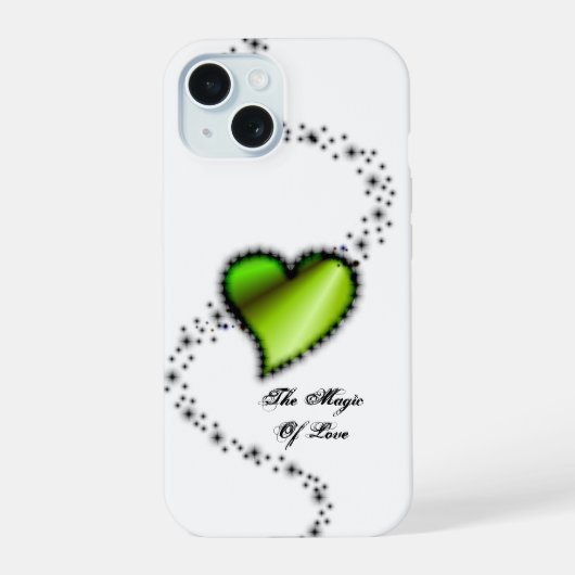 Rainbooghart met sterren , de Magic of Love iPhone 15 Case (Achterkant)