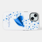 Rainbooghart met sterren , de Magic of Love iPhone 15 Case (Achterkant horizontaal)