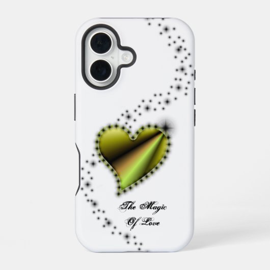 Rainbooghart met sterren , de Magic of Love iPhone 16 Hoesje (Achterkant)