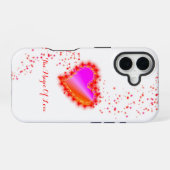 Rainbooghart met sterren , de Magic of Love iPhone 16 Hoesje (Achterkant horizontaal)