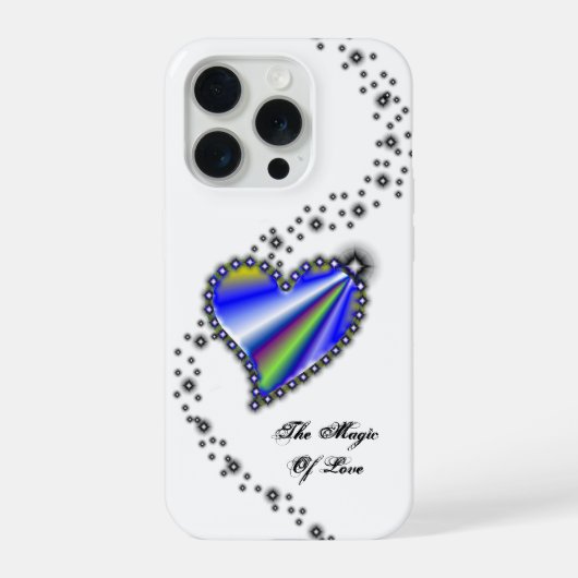 Rainbooghart met sterren , de Magic of Love iPhone Hoesje (Achterkant)