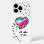 Rainbooghart met sterren , de Magic of Love iPhone Hoesje (Achterkant)