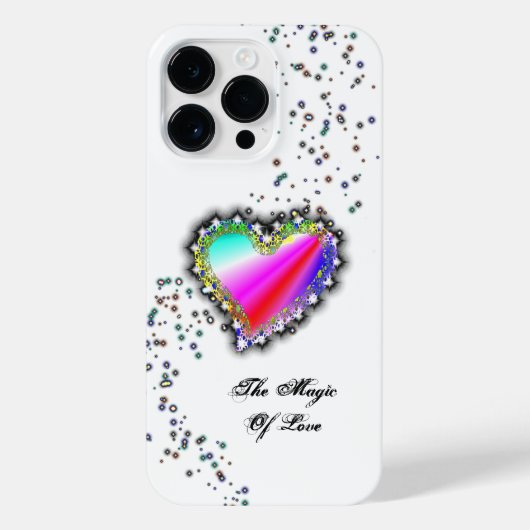 Rainbooghart met sterren , de Magic of Love iPhone Hoesje (Achterkant)