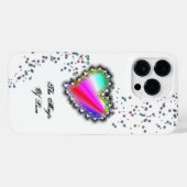 Rainbooghart met sterren , de Magic of Love iPhone Hoesje (Achterkant horizontaal)