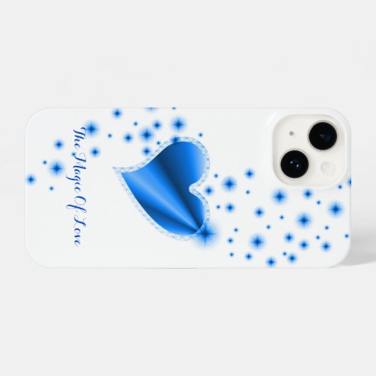 Rainbooghart met sterren , de Magic of Love iPhone Hoesje (Achterkant horizontaal)