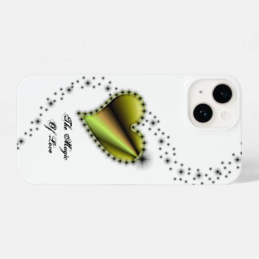 Rainbooghart met sterren , de Magic of Love iPhone Hoesje (Achterkant horizontaal)