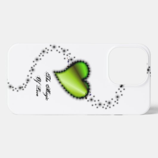 Rainbooghart met sterren , de Magic of Love iPhone Hoesje (Achterkant horizontaal)