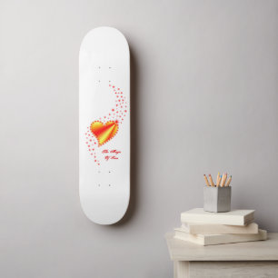 Rainbooghart met sterren , de Magic of Love Persoonlijk Skateboard