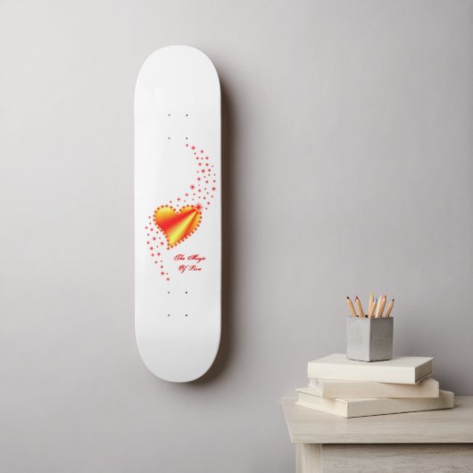 Rainbooghart met sterren , de Magic of Love Persoonlijk Skateboard (Muurkunst)