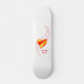 Rainbooghart met sterren , de Magic of Love Persoonlijk Skateboard (Voorkant)