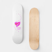 Rainbooghart met sterren , de Magic of Love Persoonlijk Skateboard (Voorkant)