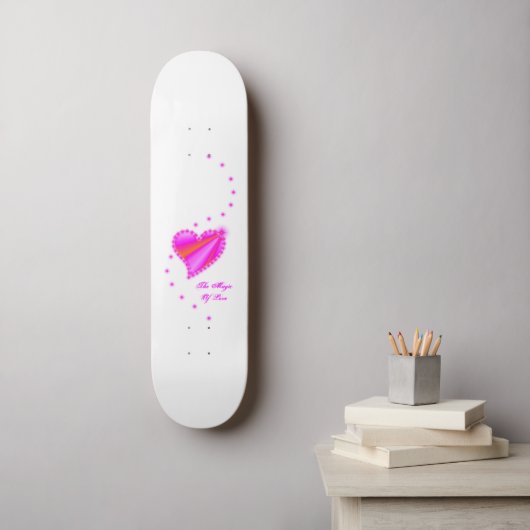 Rainbooghart met sterren , de Magic of Love Persoonlijk Skateboard (Muurkunst)