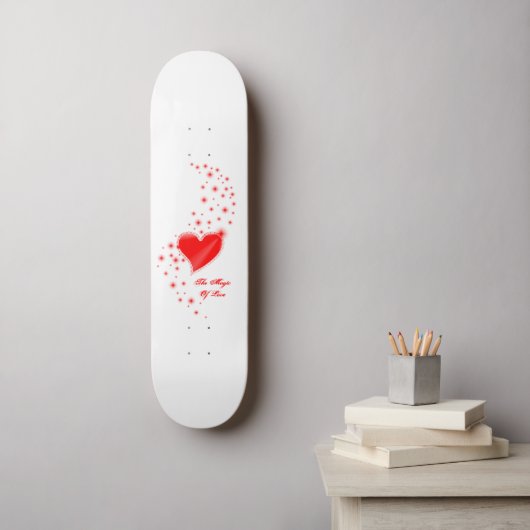Rainbooghart met sterren , de Magic of Love Persoonlijk Skateboard (Muurkunst)