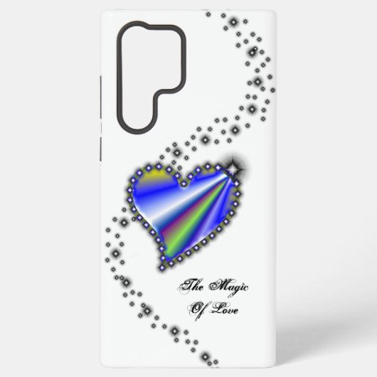Rainbooghart met sterren , de Magic of Love Samsung Galaxy Hoesje (Achterkant)