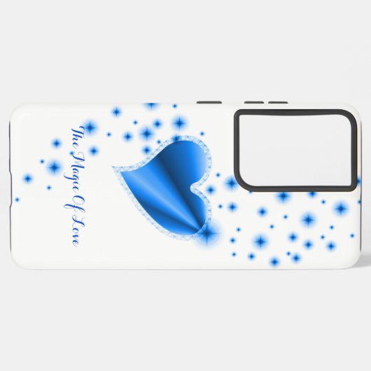 Rainbooghart met sterren , de Magic of Love Samsung Galaxy Hoesje (Linkerkant)