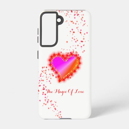 Rainbooghart met sterren , de Magic of Love Samsung Galaxy Hoesje (Achterkant)