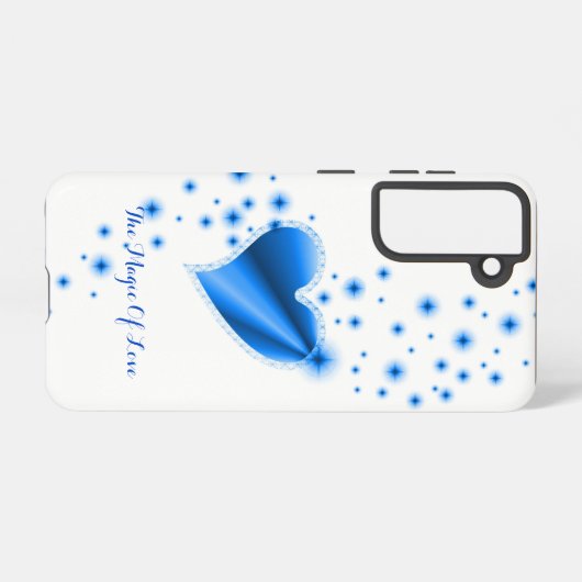 Rainbooghart met sterren , de Magic of Love Samsung Galaxy Hoesje (Achterkant horizontaal)