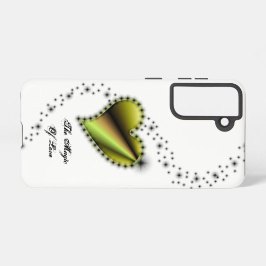 Rainbooghart met sterren , de Magic of Love Samsung Galaxy Hoesje (Achterkant horizontaal)