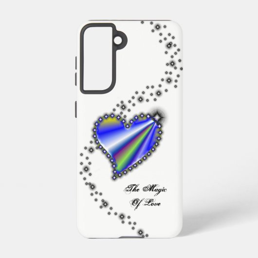 Rainbooghart met sterren , de Magic of Love Samsung Galaxy Hoesje (Achterkant)