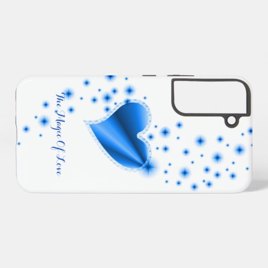 Rainbooghart met sterren , de Magic of Love Samsung Galaxy Hoesje (Achterkant horizontaal)