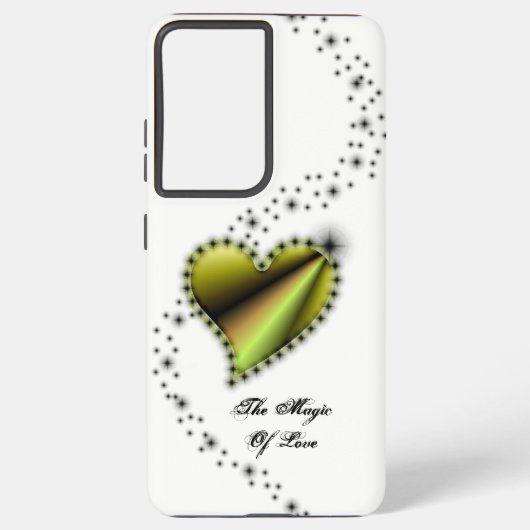 Rainbooghart met sterren , de Magic of Love Samsung Galaxy Hoesje (Achterkant)