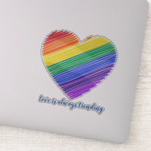 Rainbooghart, persoonlijke laptop-Sticker