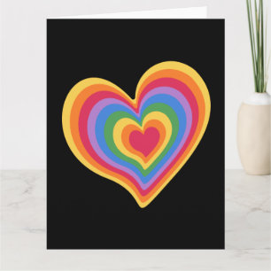 Rainbooghart. Pride gay love Kaart