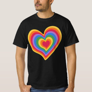 Rainbooghart. Pride gay love T-Shirt