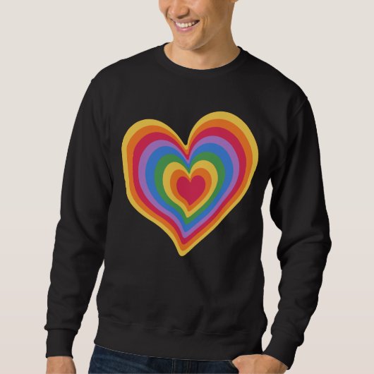 Rainbooghart. Pride gay love Trui (Voorkant)