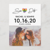 Rainbooghart Sla de datum op Aankondigingskaart (Voorkant)