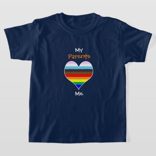 Rainbooghart T-shirt (voor donkere kleuren) (Laagn)