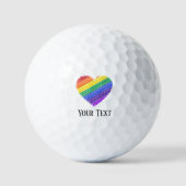 Rainbooghart van de liefde golfballen (Voorkant)