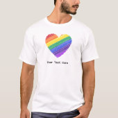 Rainbooghart van de liefde t-shirt (Voorkant)