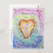 Rainbooghart Wat kanker niet kan doen Briefkaarten (Voorkant / Achterkant)
