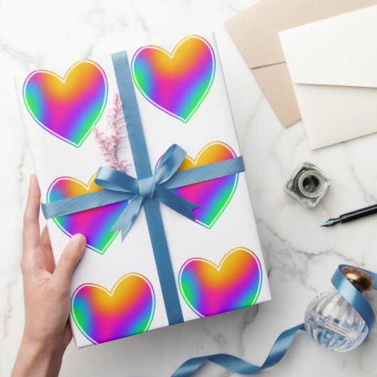 Rainboogharten Cadeaupapier (Geschenken)