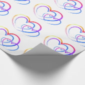 Rainboogharten Cadeaupapier (Hoek)