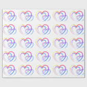Rainboogharten Cadeaupapier (Vlak)