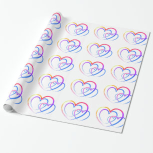 Rainboogharten Cadeaupapier