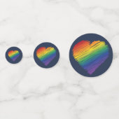 Rainboogharten Confetti (Voorkanten)