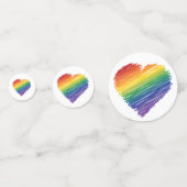 Rainboogharten Confetti (Achterkanten)